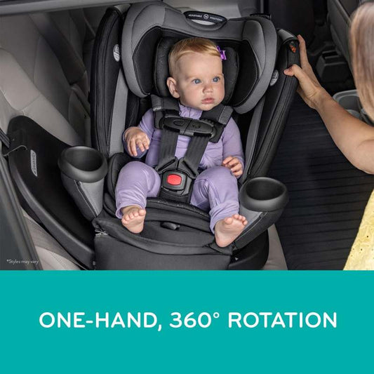 New Evenflo Revolve 360 Extend All - in - One Rotating Convertible Car Seat (Rockland Green) - Kidsy