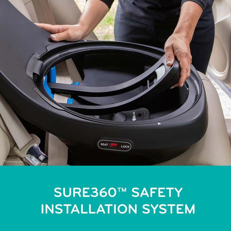 New Evenflo Revolve 360 Extend All - in - One Rotating Convertible Car Seat (Rockland Green) - Kidsy