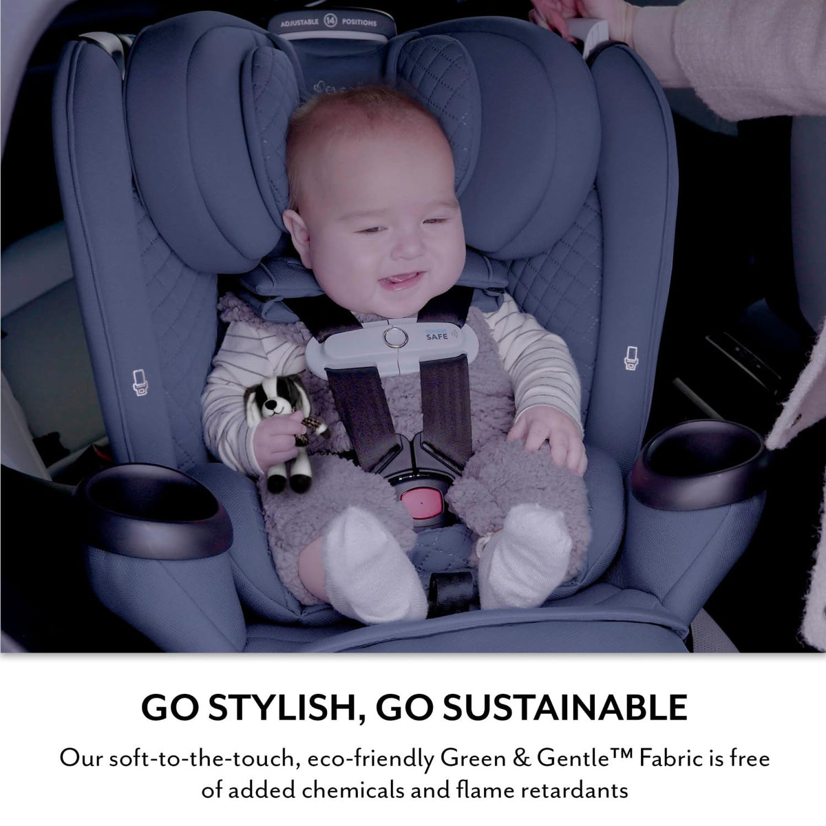 New Evenflo Revolve360 Extend All-in-One Car Seat with Rotating Design (Travertine) - Kidsy
