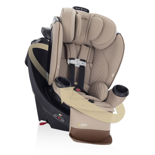 New Evenflo Revolve360 Extend All-in-One Car Seat with Rotating Design (Travertine) - Kidsy