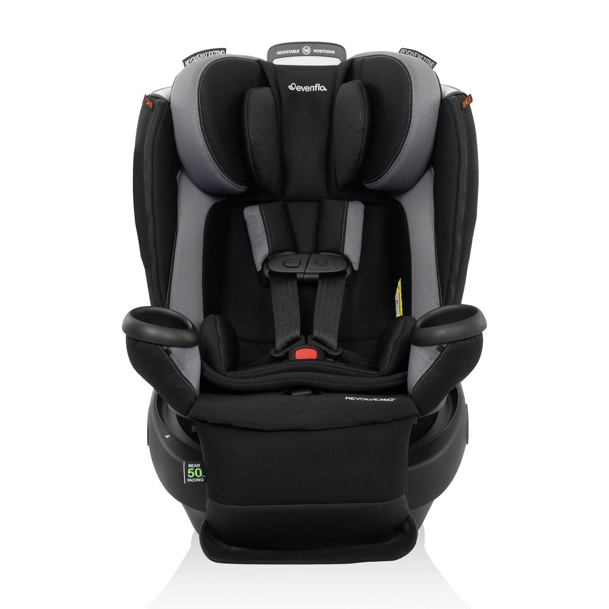 New Evenflo Revolve360 Extend Convertible Car Seat with 360 Degree Rotation (Revere Gray) - Kidsy