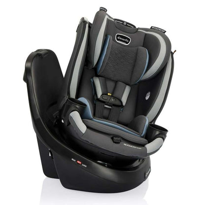 New Evenflo Revolve360 Slim 2 - in - 1 Rotational Car Seat (Stow Blue) - Kidsy