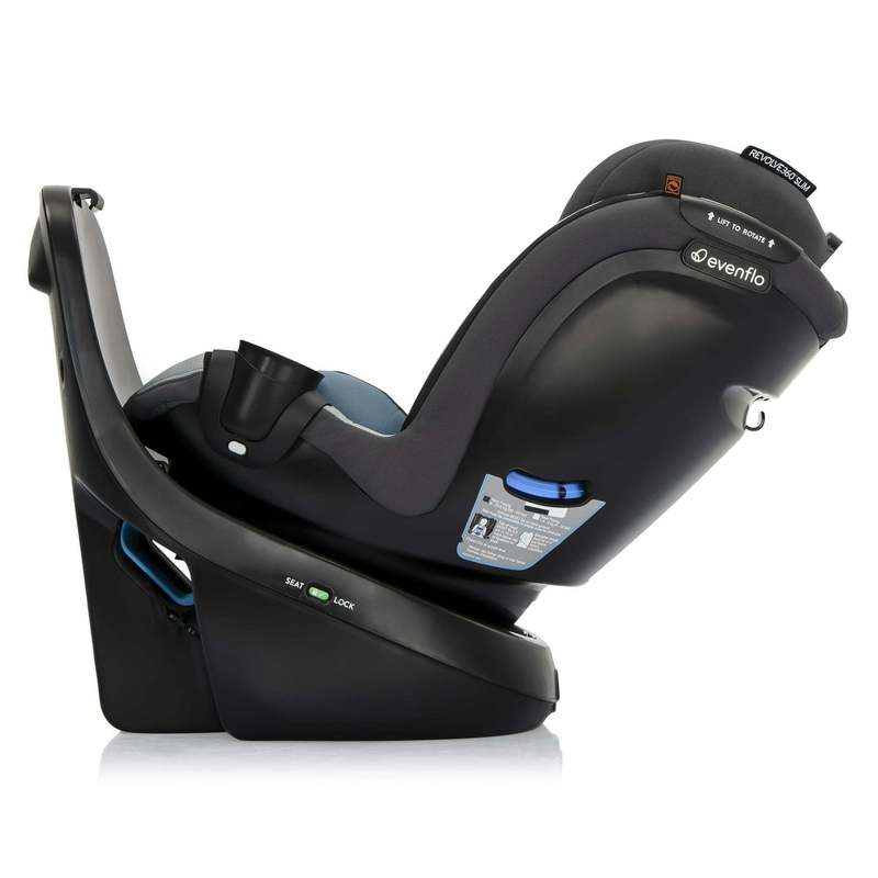 New Evenflo Revolve360 Slim 2 - in - 1 Rotational Car Seat (Stow Blue) - Kidsy