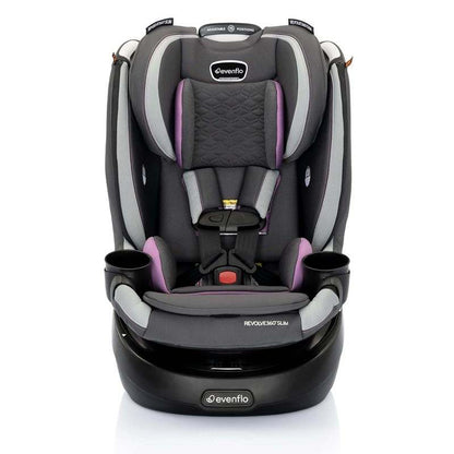 New Evenflo Revolve360 Slim 2 - in - 1 Rotational Car Seat with Quick Clean Cover (Sutton Purple) - Kidsy