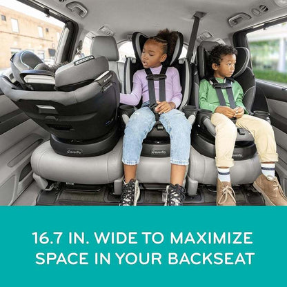 New Evenflo Revolve360 Slim 2 - in - 1 Rotational Car Seat with Quick Clean Cover (Sutton Purple) - Kidsy