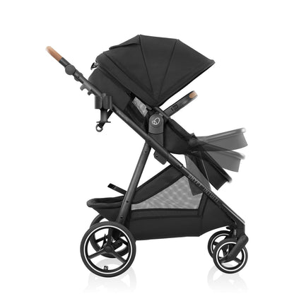 New Evenflo Shyft Intuiti Travel System Featuring LiteMax NXT Preemie and Infant Car Seat (Eclipse Black) - Kidsy