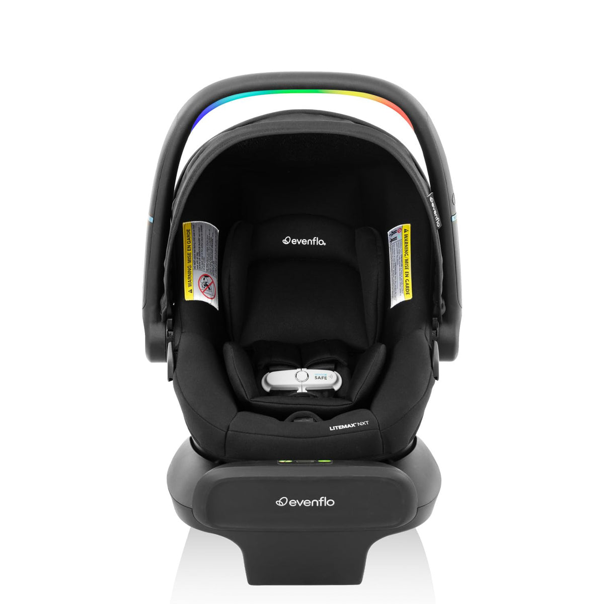 New Evenflo Shyft Intuiti Travel System Featuring LiteMax NXT Preemie and Infant Car Seat (Eclipse Black) - Kidsy