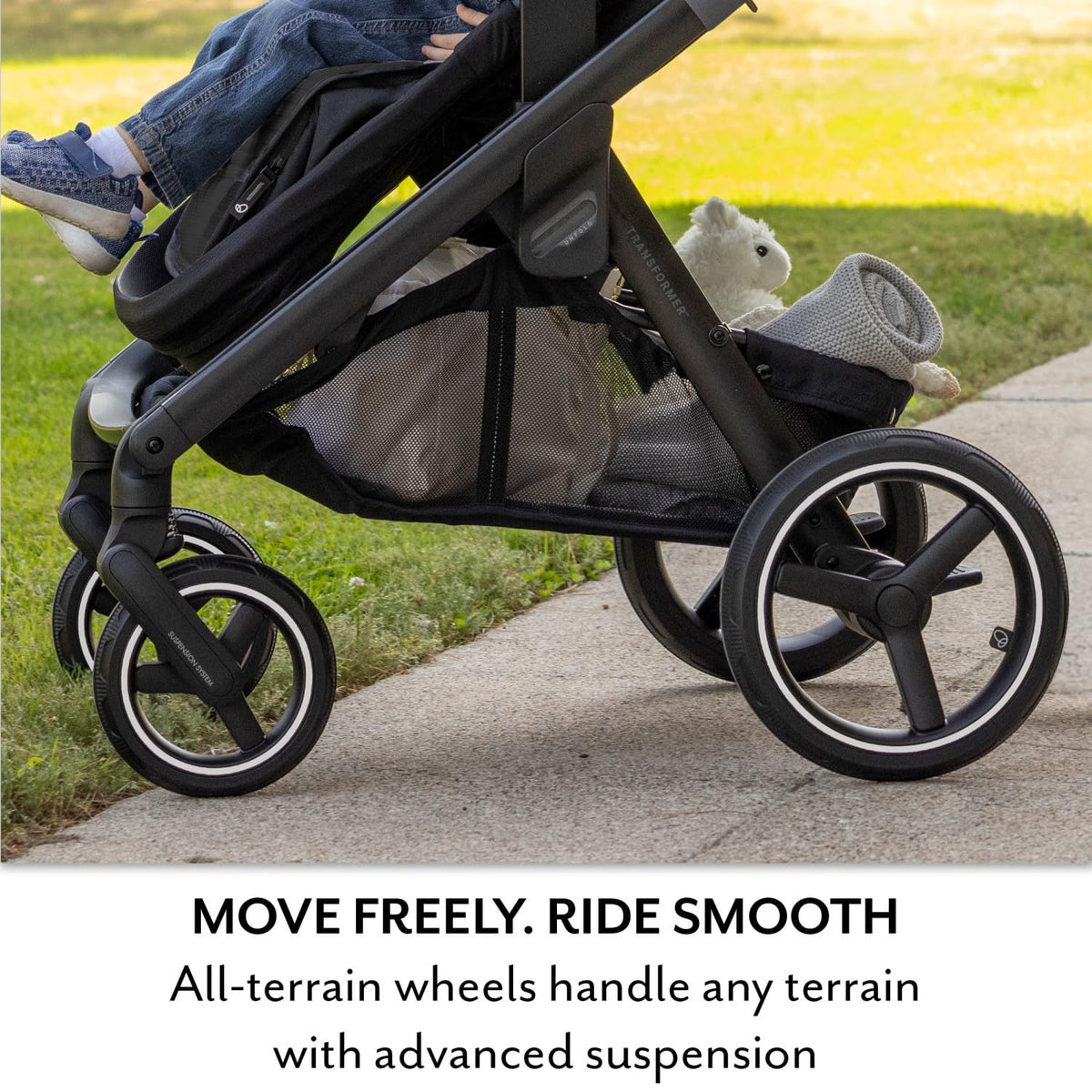 New Evenflo Transformer 2-Seat Convertible Stroller Wagon (Pitch Black) - Kidsy