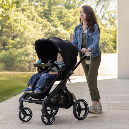 New Evenflo Transformer 2-Seat Convertible Stroller Wagon (Pitch Black) - Kidsy