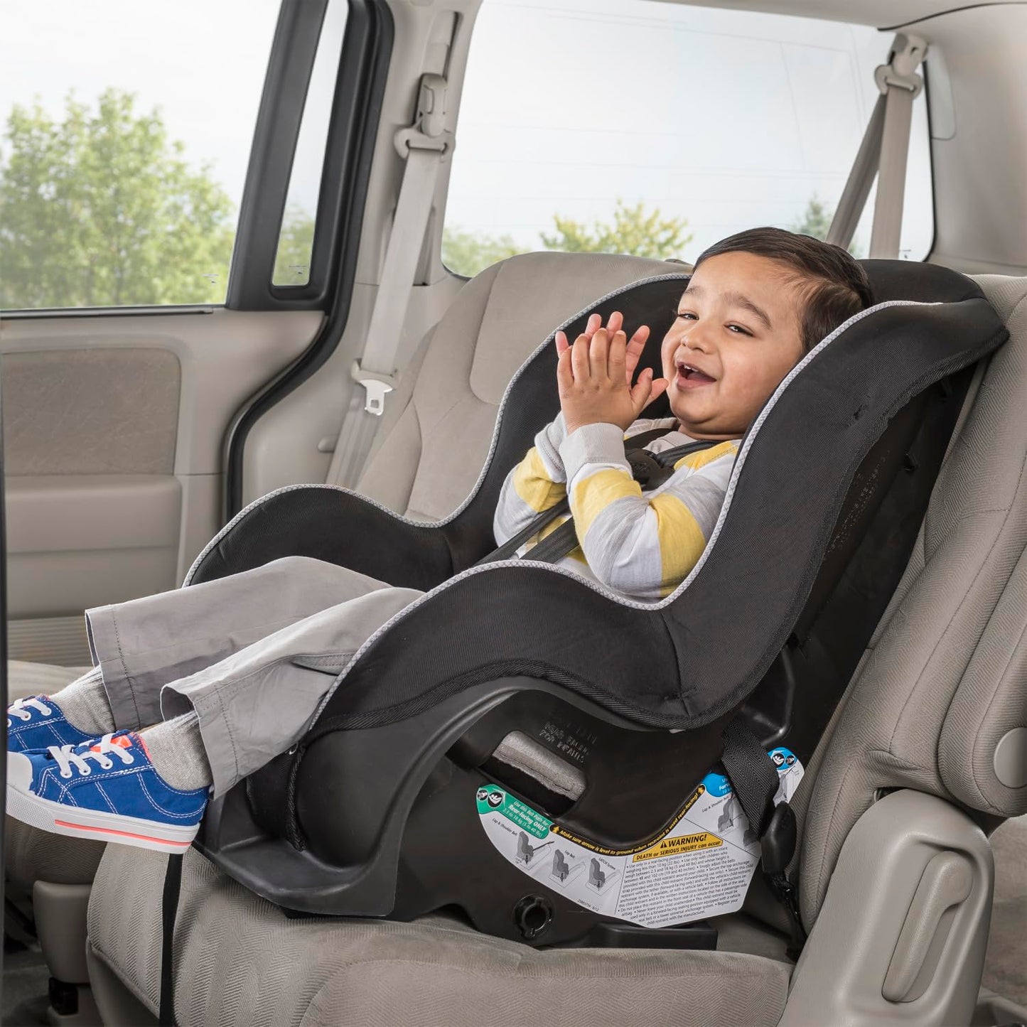 New Evenflo Tribute LX Convertible Car Seat (Saturn Gray) - Kidsy
