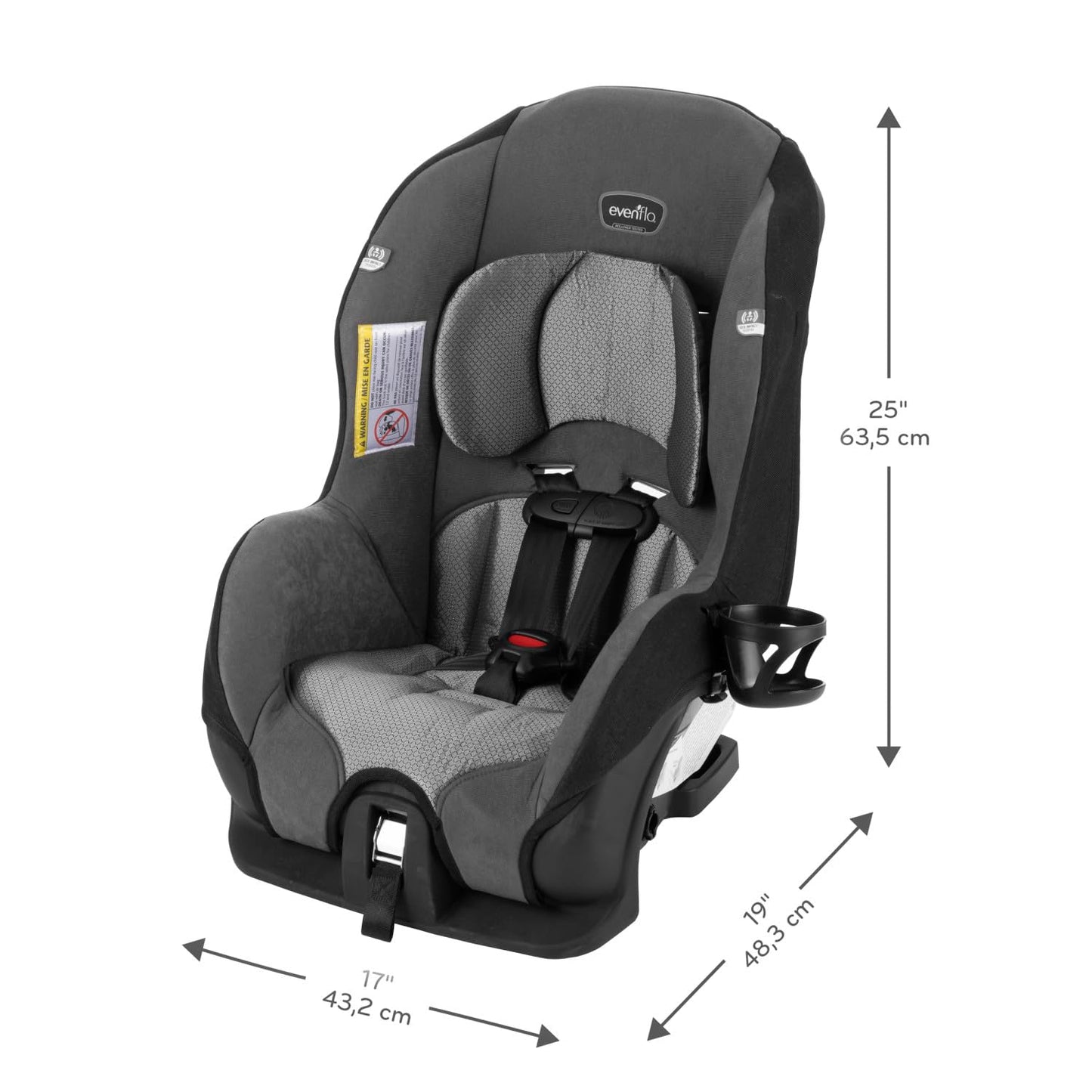 New Evenflo Tribute LX Convertible Car Seat (Saturn Gray) - Kidsy