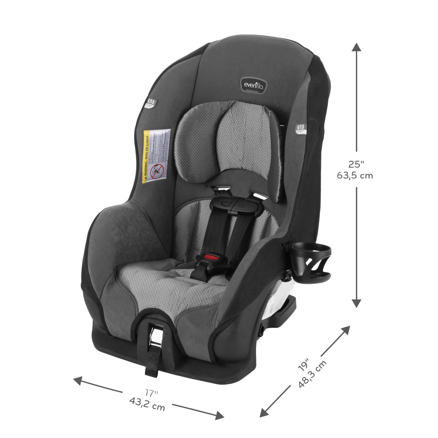 New Evenflo Tribute LX Convertible Car Seat (Saturn Gray) - Kidsy