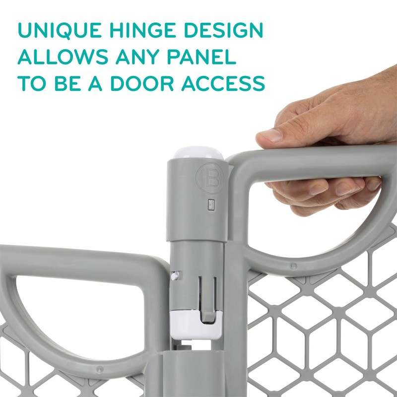 New Evenflo Versatile Play Space Adjustable Play Area, Plastic, 8 - Panel (Cool Gray) - Kidsy