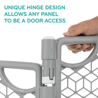 New Evenflo Versatile Play Space Adjustable Play Area, Plastic, 8 - Panel (Cool Gray) - Kidsy