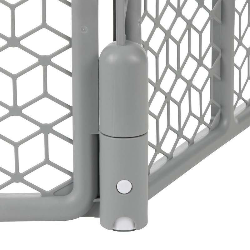 New Evenflo Versatile Play Space Adjustable Play Area, Plastic, 8 - Panel (Cool Gray) - Kidsy