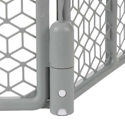 New Evenflo Versatile Play Space Adjustable Play Area, Plastic, 8 - Panel (Cool Gray) - Kidsy