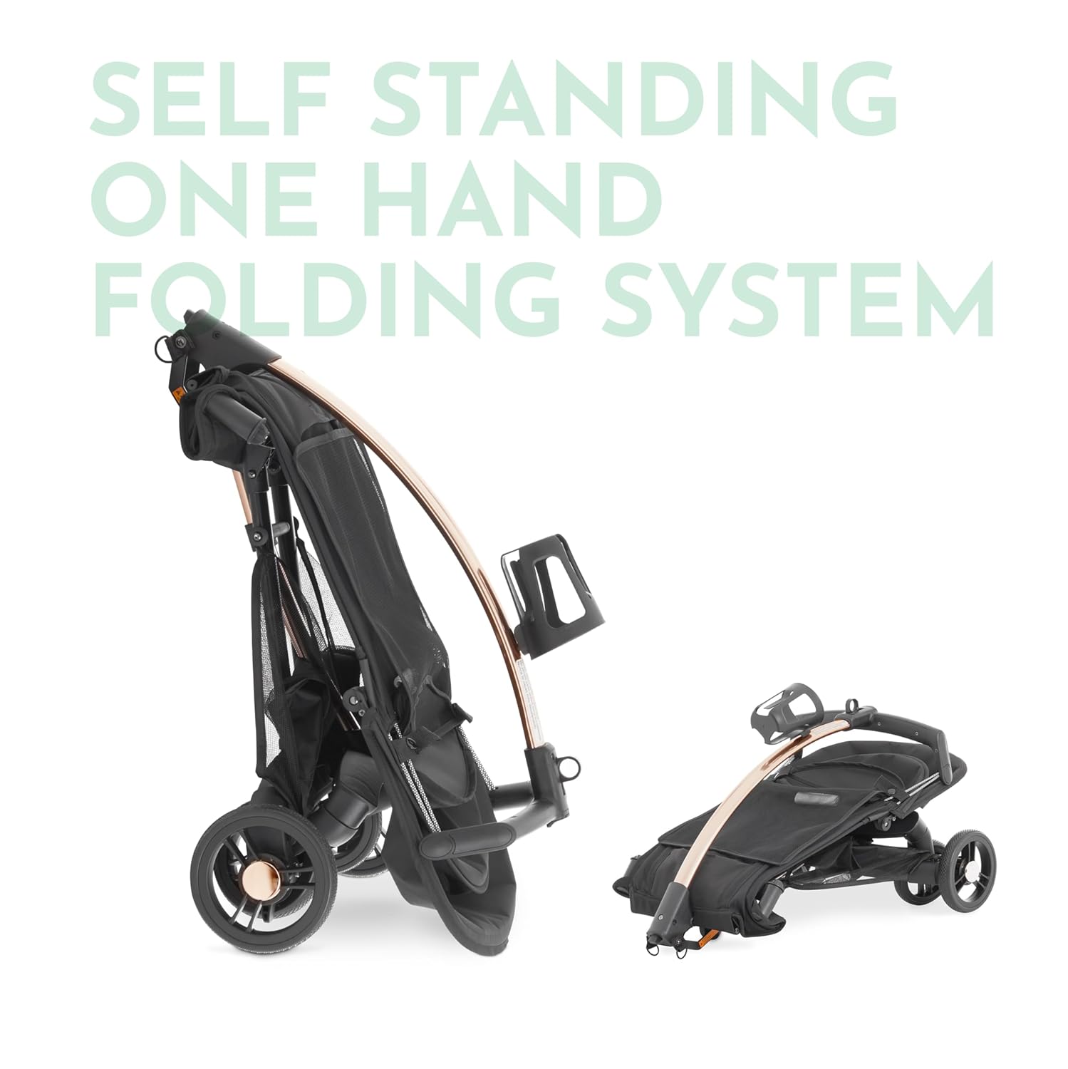 New Evolur Roamer Ultra Lightweight Stroller (Gold Black) - Kidsy