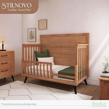 New Evolur Stilnovo Convertible Crib Toddler Guard Rail (Sugar Cane) - Kidsy