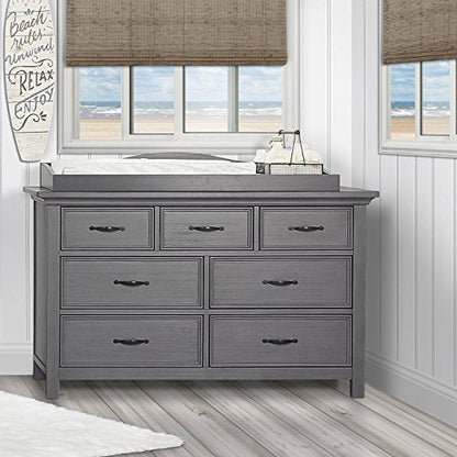 New Evolur Universal Changing Tray (Rustic Grey) - Kidsy