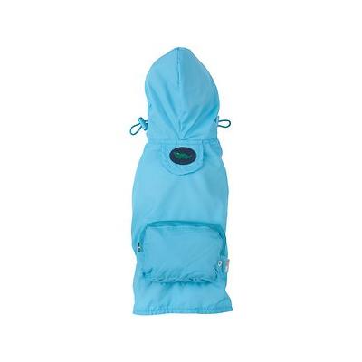 New Fabdog Blue Packaway Raincoat - Blue - S