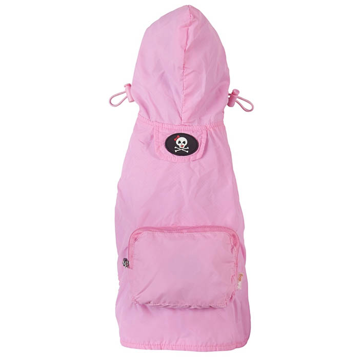 New Fabdog Light Pink Packaway Raincoat - Light Pink - L - Kidsy