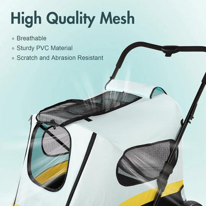 New FAHKNS Extra - Large Pet Stroller for Dogs, Holds Up to 176 lbs - Kidsy