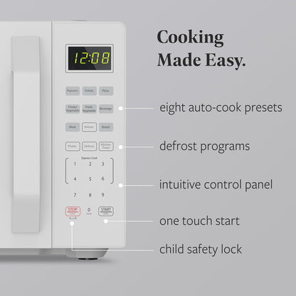 New Farberware Countertop Microwave Oven 700W, 0.7 Cu. Ft. Capacity (White) - Kidsy