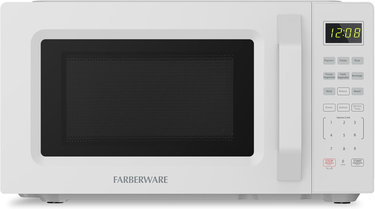 New Farberware Countertop Microwave Oven 700W, 0.7 Cu. Ft. Capacity (White) - Kidsy