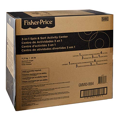 New Fisher - Price 3 - in - 1 Spin & Sort Activity Center (Happy Dots) - Kidsy