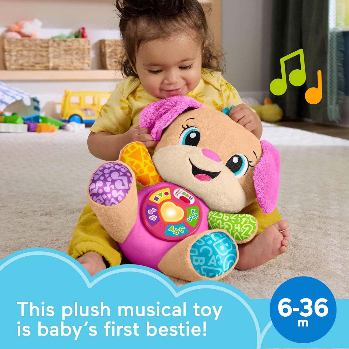 New Fisher - Price Laugh & Learn Smart Stages Sis Musical Plush (New Sis) - Kidsy