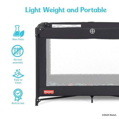 New Fisher - Price Play All Day Baby Playard (Black) - Kidsy