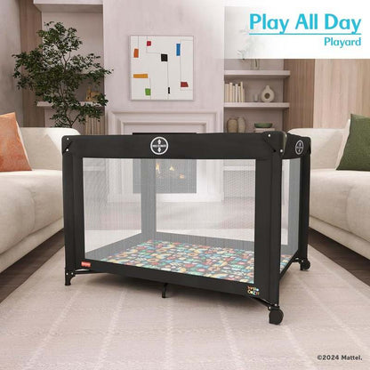 New Fisher - Price Play All Day Baby Playard (Black) - Kidsy