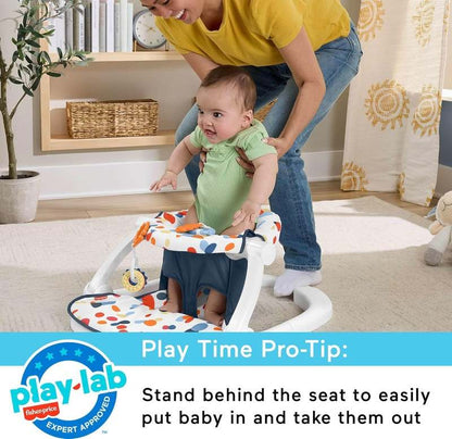 New Fisher - Price Portable Baby Sit - Me - Up Floor Seat (Darling Dots) - Kidsy