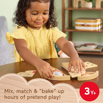 New Fisher - Price Wood Tiny Garden 16 - Piece Fruit Pie Play Food Set - Kidsy