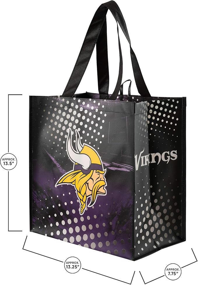 New FOCO Minnesota Vikings Reusable Shopping Bags 4 - Pack - Kidsy