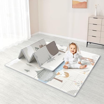 New Fodoss 47x47 Foldable Waterproof Baby Play Mat (Gray) - Kidsy