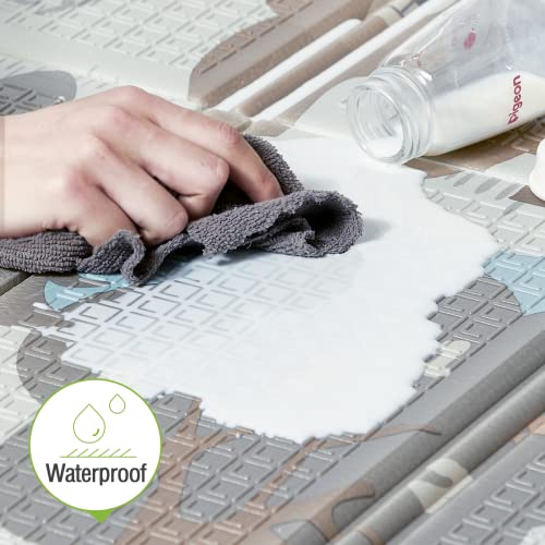 New Fodoss 47x47 Foldable Waterproof Baby Play Mat (Gray) - Kidsy