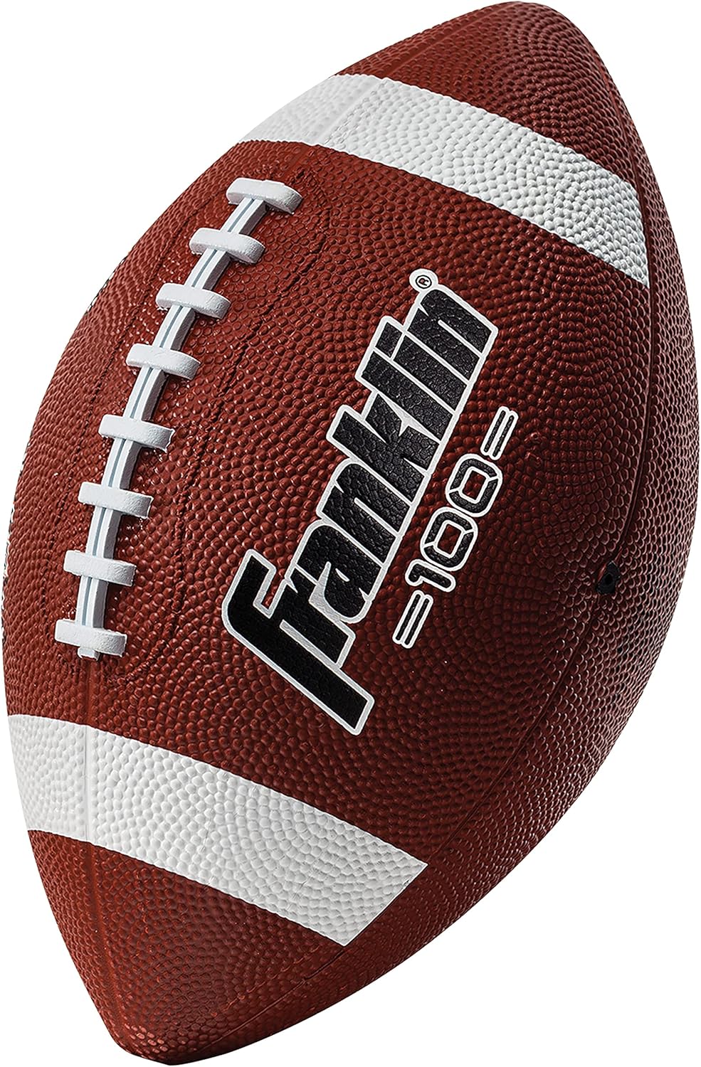 New Franklin Sports Grip - Rite 100 Junior Football (Brown/White) - Kidsy