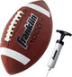 New Franklin Sports Junior Grip - Rite PVC Football with Tee (Brown/White) - Kidsy