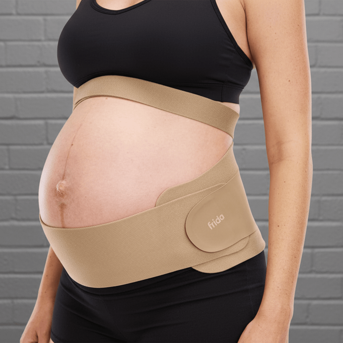 New Frida Mom Dual Support Pregnancy Belly Band L/XL (Clay) - Kidsy