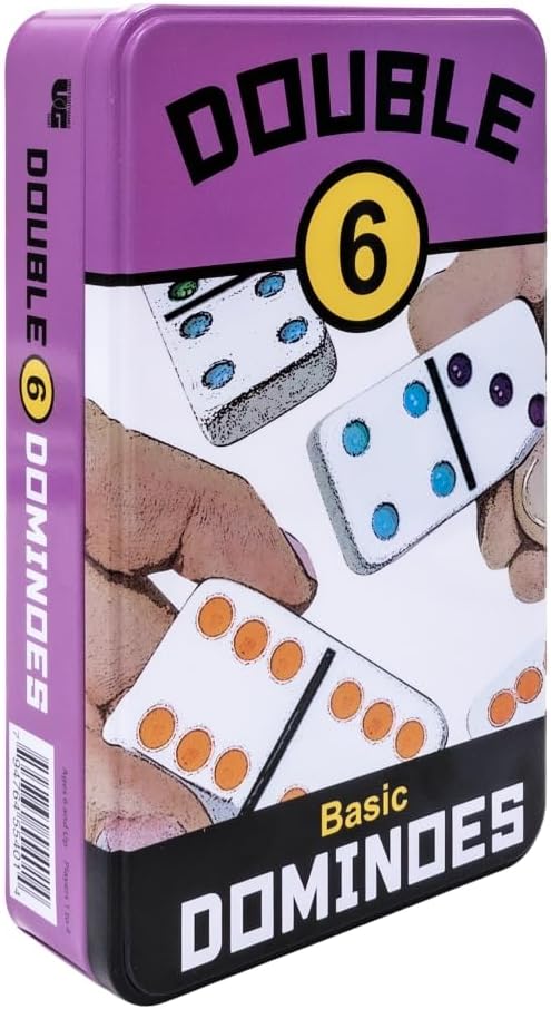 New Front Porch Classics Double 6 Travel Tin Domino Set