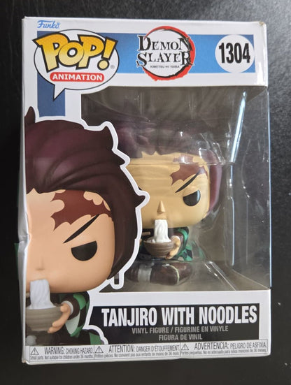 New Funko POP Animation Demon Slayer Tanjiro with Noodles Vinyl Figure - Kidsy