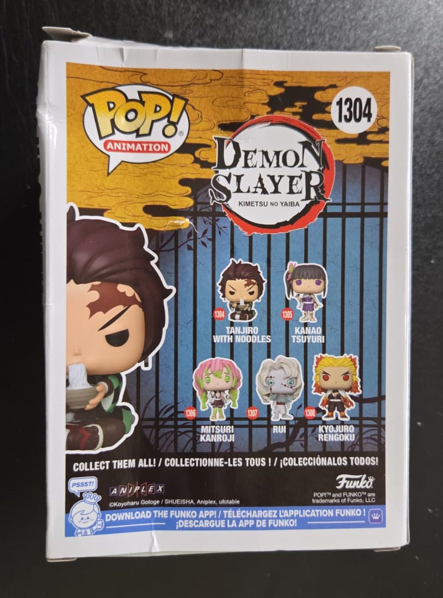 New Funko POP Animation Demon Slayer Tanjiro with Noodles Vinyl Figure - Kidsy