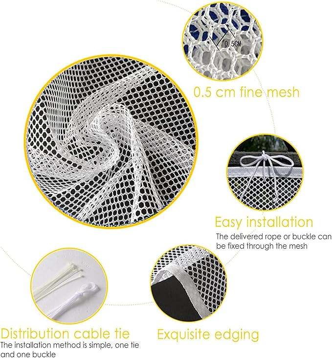 New GAGUTUBU Balcony Safety Net - 10ft x 2.6ft (White) - Kidsy