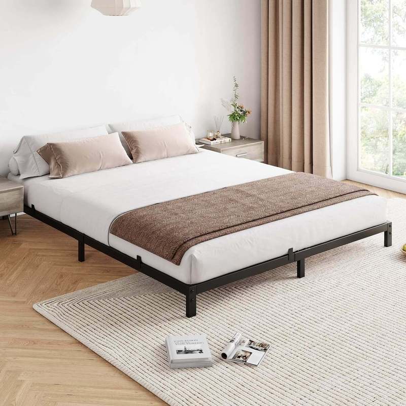 New GAOMON  6-inch Metal Low Platform Bed Frame