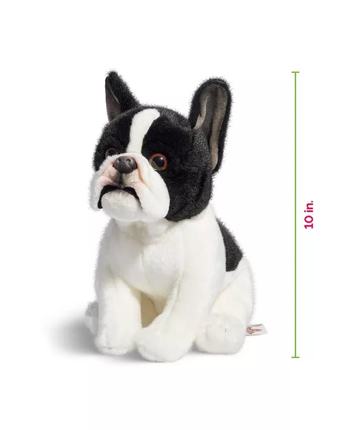 New Geoffrey's Toy Box 10" French Bulldog Plush Toy (Black) - Kidsy