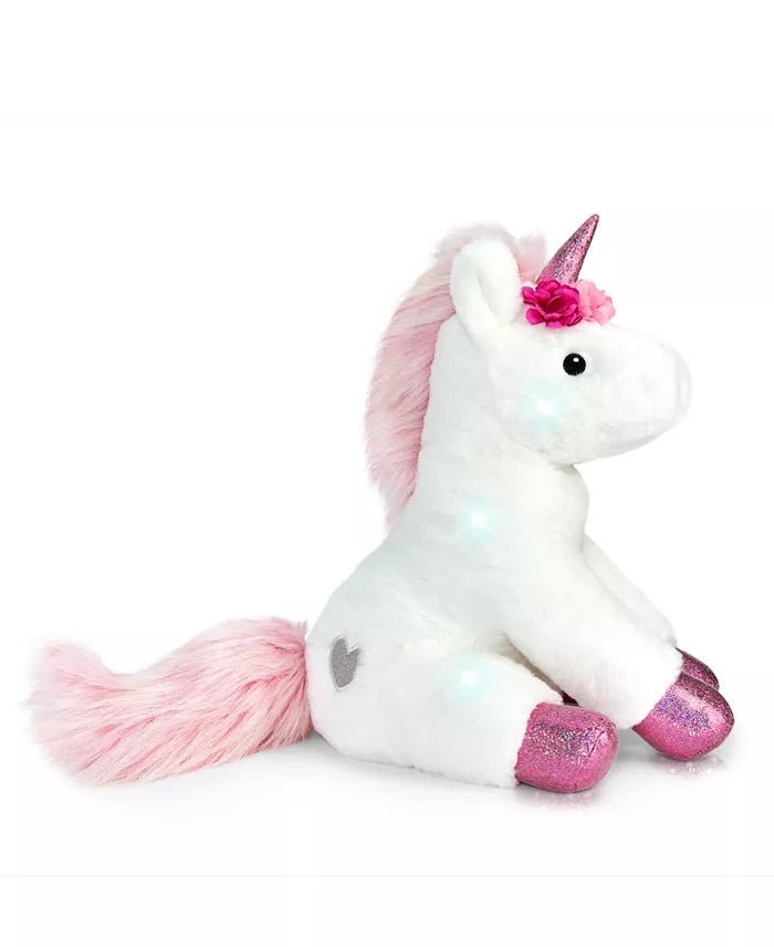 New Geoffrey's Toy Box 13" Unicorn Plush Toy (White) - Kidsy