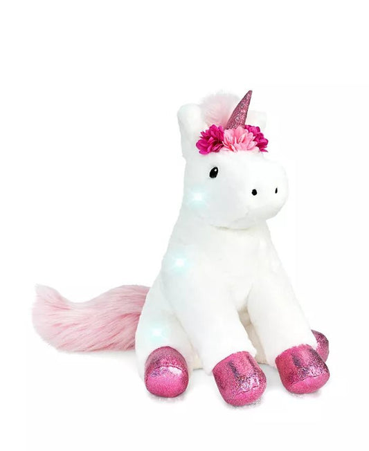 New Geoffrey's Toy Box 13" Unicorn Plush Toy (White) - Kidsy
