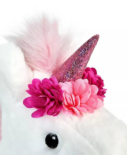 New Geoffrey's Toy Box 13" Unicorn Plush Toy (White) - Kidsy