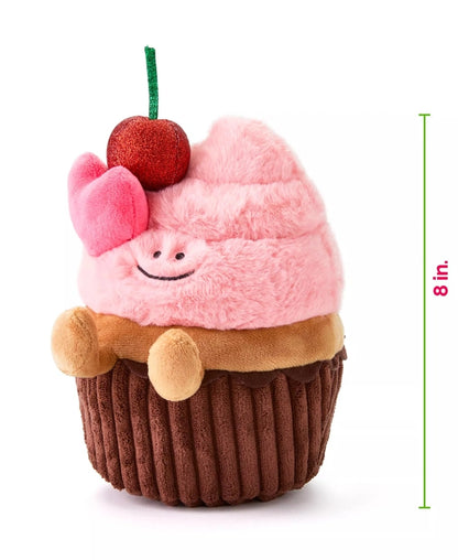 New Geoffrey's Toy Box Dessert Cupcake with Cherry Plush Toy - Kidsy